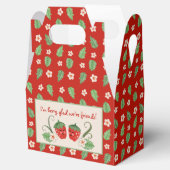 ストロベリーアートパーソナライズされたバレンタイン フェイバーボックス (オープン)