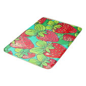 ストロベリーアートポップ・アートのパターン バスマット (アングル)