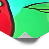 ストロベリーアートポップ・アートのパターン ポスター (角)