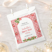 ストロベリーイチゴパーティー フェイバーバッグ (クリップ留めされた状態)