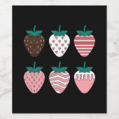 ストロベリーイチゴ果実愛好家農家ガーデン ワインラベル (シングルラベル)