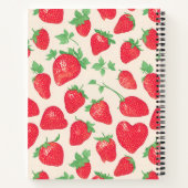 ストロベリーウォーターの色のパタカラフルーン ノートブック (裏面)