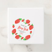 ストロベリーウォーターの色女の子の赤ちゃんシャワーありがとう フェイバータグ (インサイチュ)