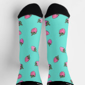 ストロベリーウォーター色かわいい春夏の名前 ソックス (上部)