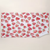 ストロベリーウォーター色 ビーチタオル (正面)