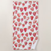 ストロベリーウォーター色 ビーチタオル (正面)