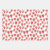 ストロベリーウォーター色 ラッピングペーパーシート (正面2)