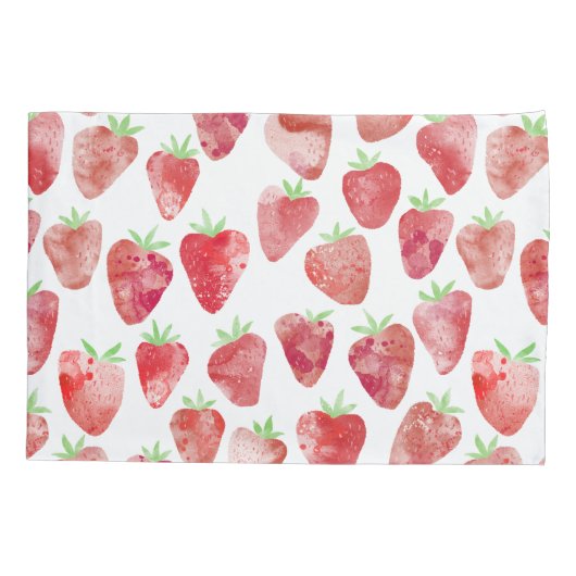 ストロベリーウォーター色 枕カバー (裏面-左)