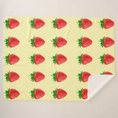 ストロベリーオンイエローシェルパブランケット シェルパブランケット (正面(横))