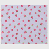 ストロベリーオンペリウィンクルラッピング紙 ラッピングペーパー (フラット)