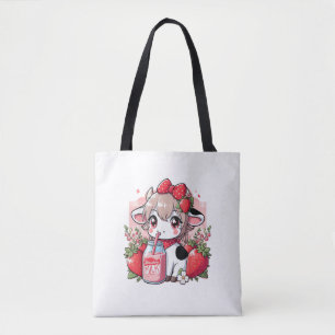 ストロベリーカウズかわいいアニメストロベリーミルク_6 トートバッグ