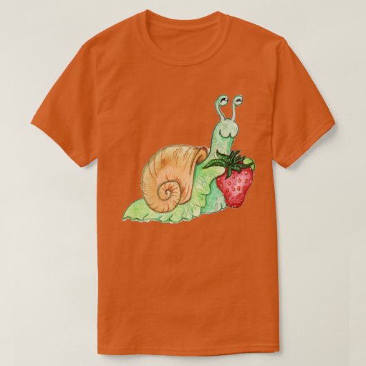 ストロベリーカタツムリ Tシャツ (デザイン正面)