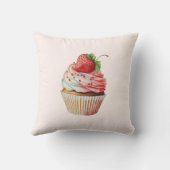 ストロベリーカップケーキスイートデザート クッション (裏面)