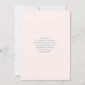 ストロベリーカップケーキスイートデザート サンキューカード (裏面)