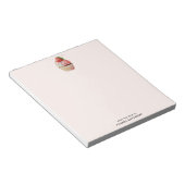 ストロベリーカップケーキスイートデザート ノートパッド (アングル)