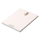 ストロベリーカップケーキスイートデザート ノートパッド (回転)