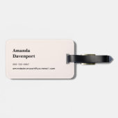 ストロベリーカップケーキスイートデザート ラゲッジタグ (裏面横)