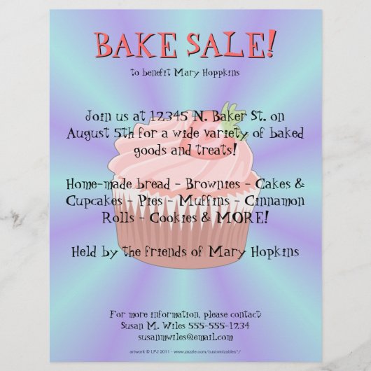 ストロベリーカップケーキフライヤー チラシ (正面)