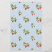 ストロベリーカップケーキブルーベビーへビーシャワーゲーム チラシ (裏面)