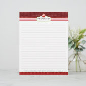 ストロベリーカップケーキライニングレシピ紙 レターヘッド (スタンド正面)