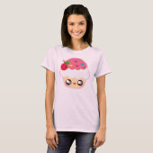 ストロベリーカップケーキ Tシャツ (正面フル)