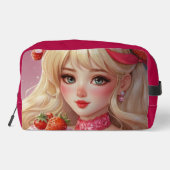 ストロベリーカワイネスプリントカットソーバッグ ドップキット (裏面)