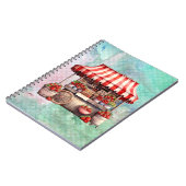 ストロベリーカートの水彩 ノートブック (左側)