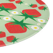 ストロベリーガラスの切断板 カッティングボード (角)