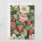 ストロベリーガーデンアフタヌーンティーブライダルシャワー 招待状 (裏面)