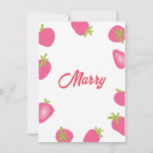 ストロベリーガールスウィートバレンタインデー ノートカード (裏面)