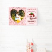 ストロベリーガールピンクベリースイーツ誕生日写真 横断幕 (インサイチュ)