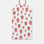 ストロベリーガールファースト誕生日パーティーありがとう ギフトタグ (裏面)