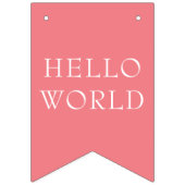 ストロベリーガールファースト誕生日マイルストーンの写真 バンティングフラッグ (第2の旗)