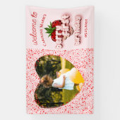 ストロベリーガールベリー第1期誕生日の写真 横断幕 (縦)