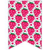 ストロベリーガールベリー1st誕生日マイルストーン バンティングフラッグ (第1の旗)