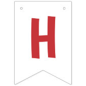 ストロベリーガール誕生日ハッピーバースデー バンティングフラッグ (第2の旗)