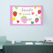 ストロベリーガール誕生日パーティバナー 横断幕 (トレードショー)