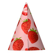 ストロベリーガール誕生日パーティーパーティー| Berry Sweet パーティーハット (裏面)