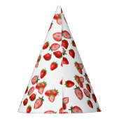 ストロベリーガール誕生日パーティーパーティー| Berry Sweet パーティーハット (裏面)