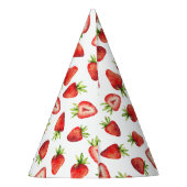 ストロベリーガール誕生日パーティー パーティーハット (裏面)