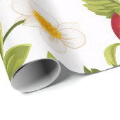 ストロベリーガール誕生日パーティー |最初のベリー ラッピングペーパー (ロールコーナー)