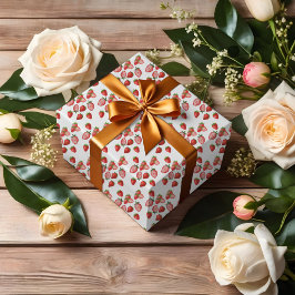 ストロベリーガール誕生日パーティー |最初のベリー ラッピングペーパー