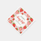 ストロベリーガール1stバースデーベリーファースト誕生日 スタンダードカクテルナプキン (角)