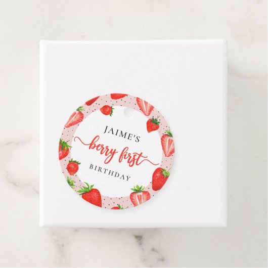 ストロベリーガール1stバースデーベリーファースト誕生日 フェイバータグ (インサイチュ)
