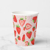 ストロベリーガール1stバースデーベリーファースト誕生日 紙コップ (右)