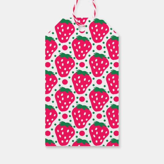 ストロベリーガール1st誕生日パーティーありがとう ギフトタグ (裏面)