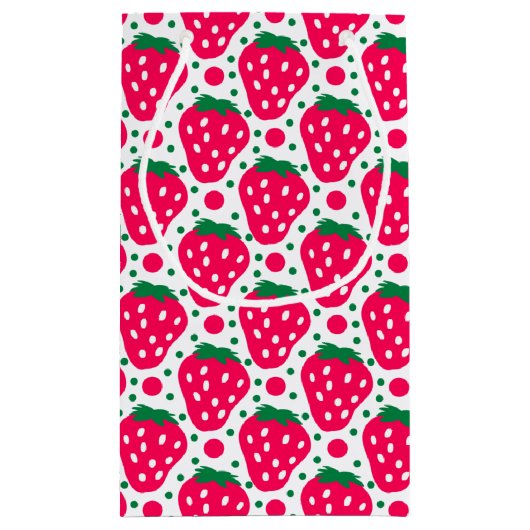 ストロベリーガール1st誕生日パーティースモール抱き枕 スモールペーパーバッグ (裏面)