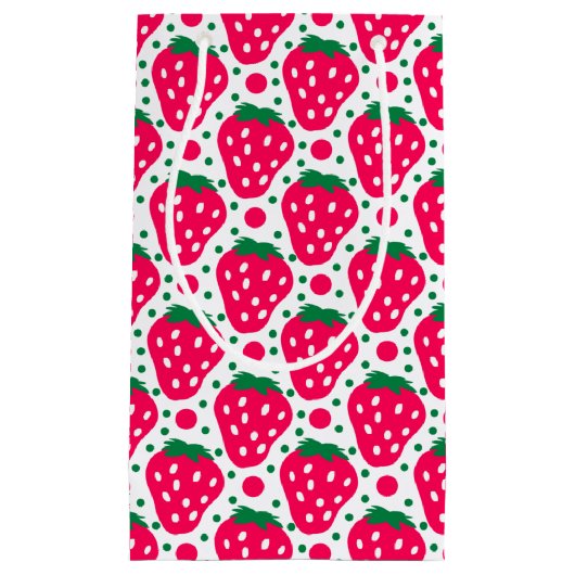 ストロベリーガール1st誕生日パーティースモール抱き枕 スモールペーパーバッグ (正面)