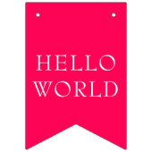 ストロベリーガール1st誕生日マイルストーンの写真  バンティングフラッグ (第2の旗)