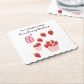 ストロベリーキッチン新夏フルーツドリンクマット ペーパーコースター (アングル)